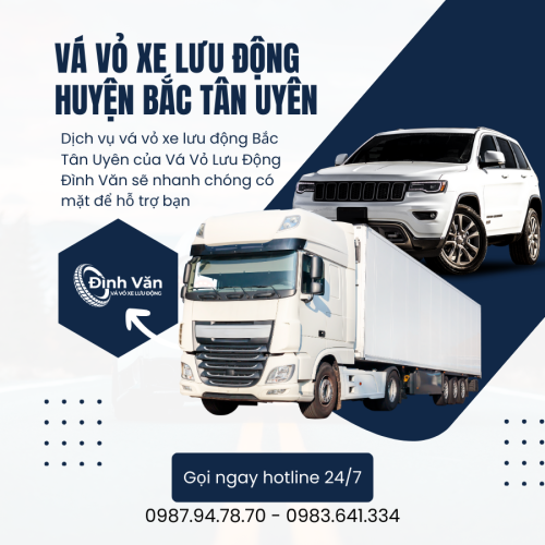 Vá Vỏ Xe Lưu Động Huyện Bắc Tân Uyên