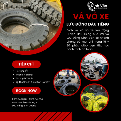 Vá Vỏ Xe Lưu Động Huyện Dầu Tiếng