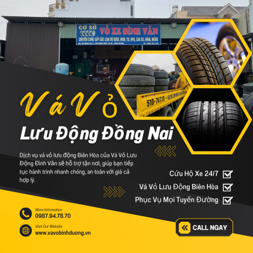 Vá Vỏ Xe Lưu Động Biên Hòa Đồng Nai