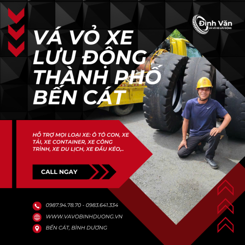 Vá Vỏ Xe Lưu Động Thành Phố Bến Cát