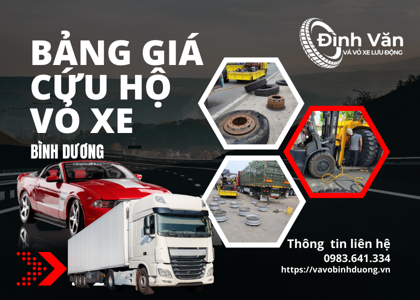 Bảng Giá Cứu Hộ Vá Vỏ Xe Bình Dương