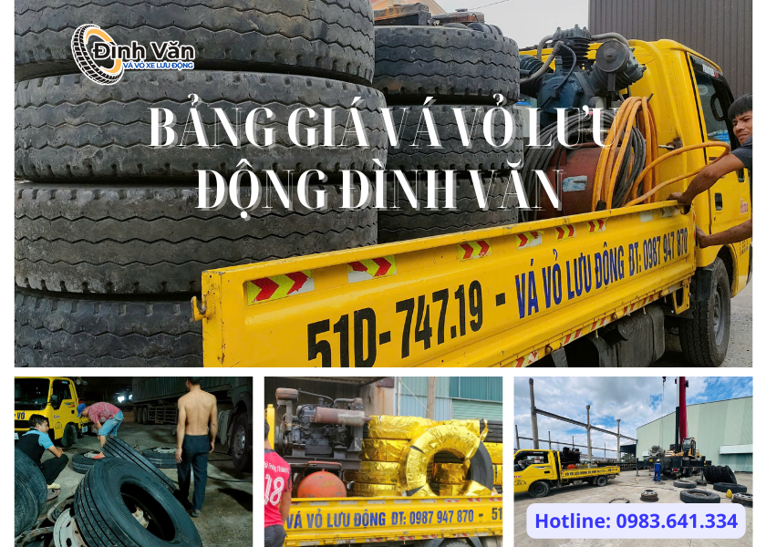 Bảng Giá Vá Vỏ Lưu Động Bình Dương 24/7