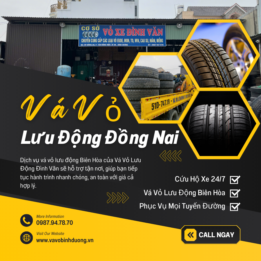 Vá Vỏ Xe Lưu Động Biên Hòa Đồng Nai