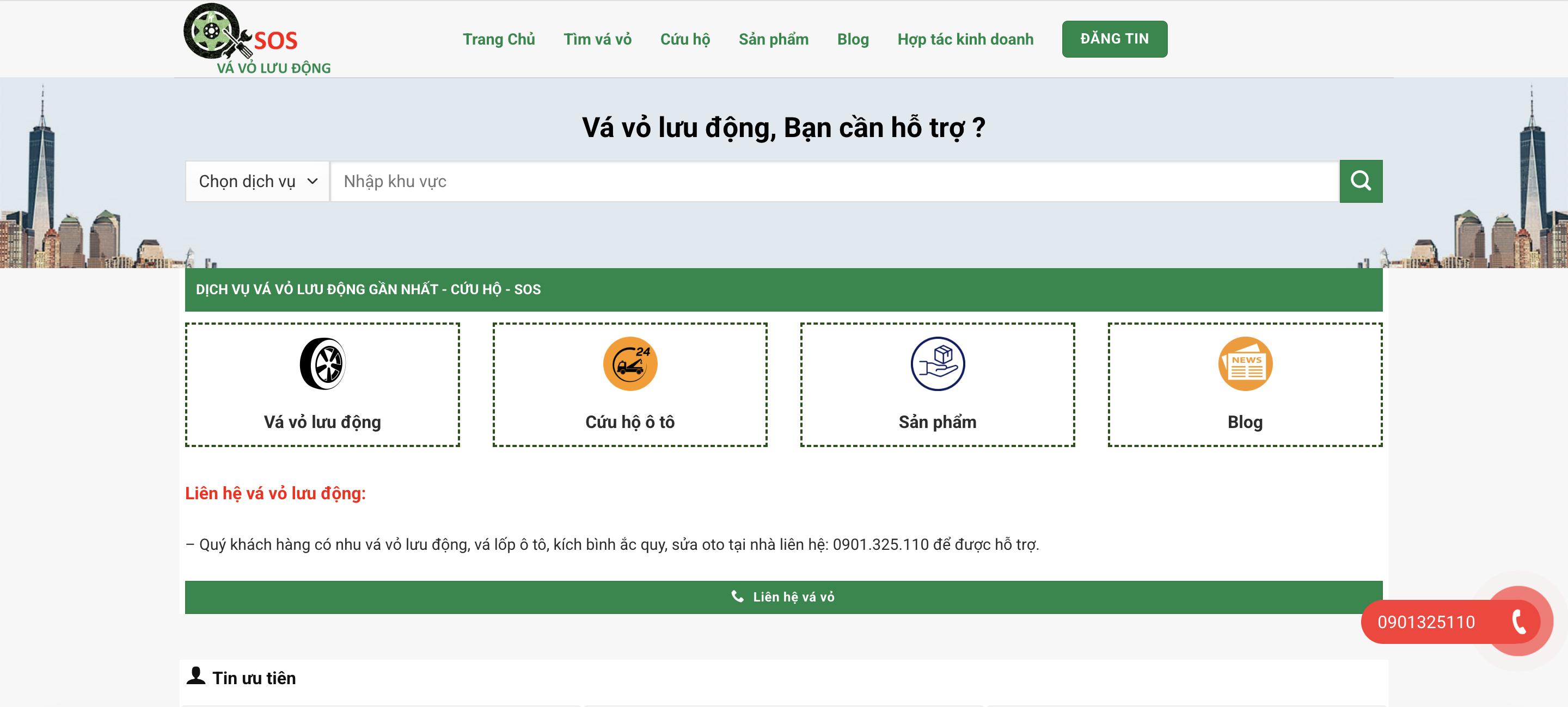Top 10 Đơn Vị Dịch Vụ Vá Vỏ Lưu Động Bình Dương