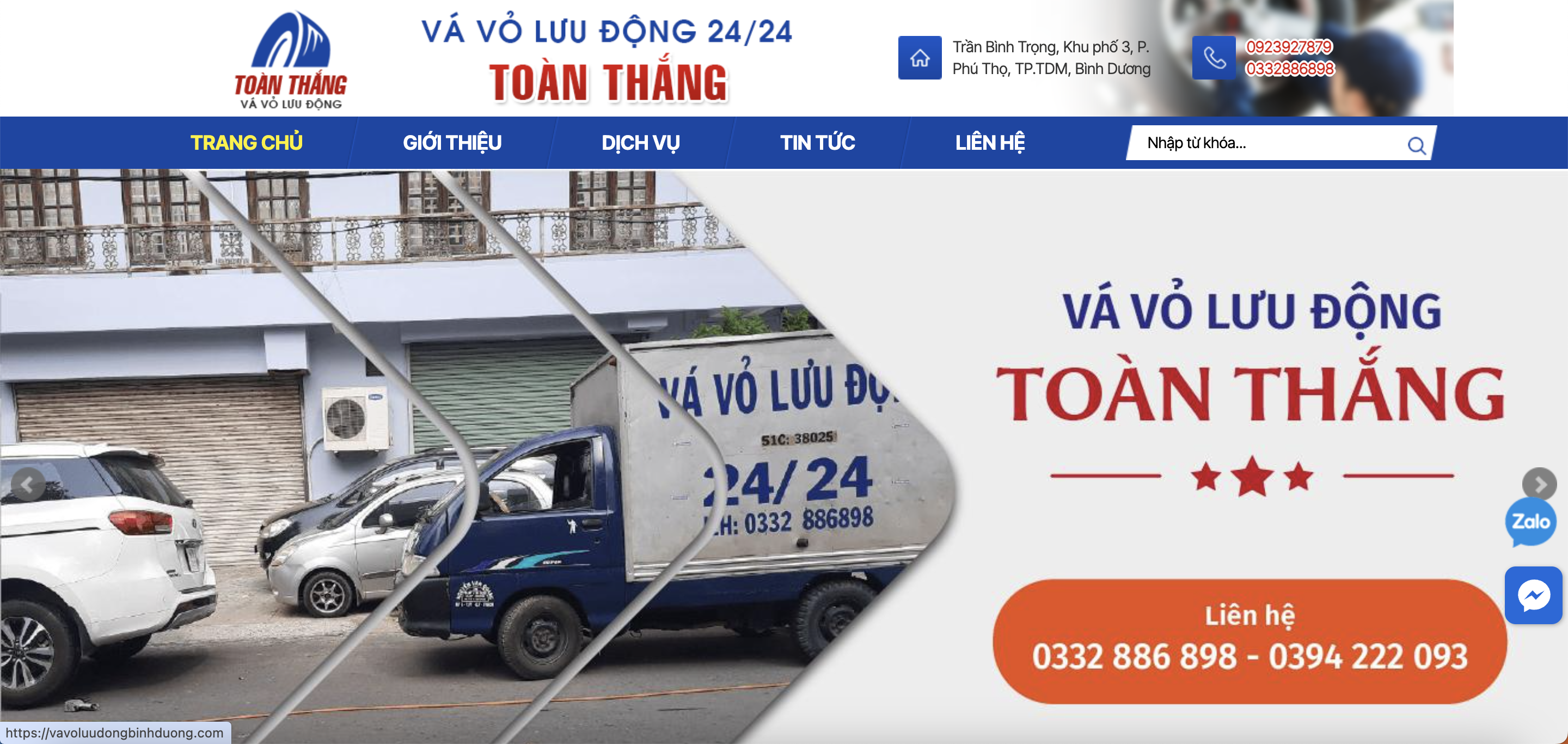 Top 10 Đơn Vị Dịch Vụ Vá Vỏ Lưu Động Bình Dương